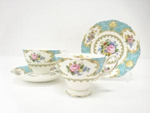 ROYAL ALBERT　ロイヤルアルバート　レディアスコット　カップ＆ソーサーペア　洋食器
